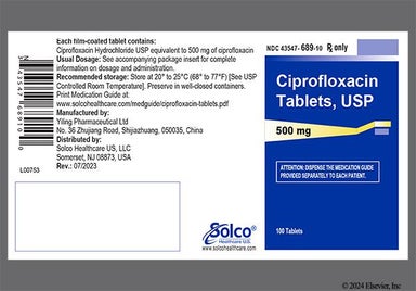 Ciprofloxacin mylan 500mg