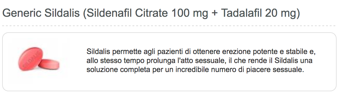 Sildalis 100mg Online