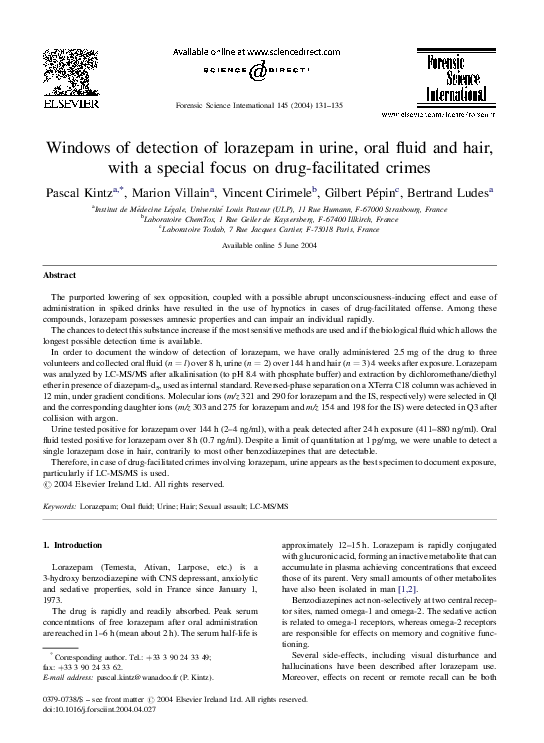 lorazepam france
