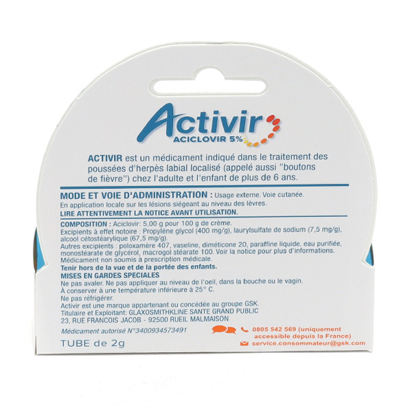 Aciclovir france