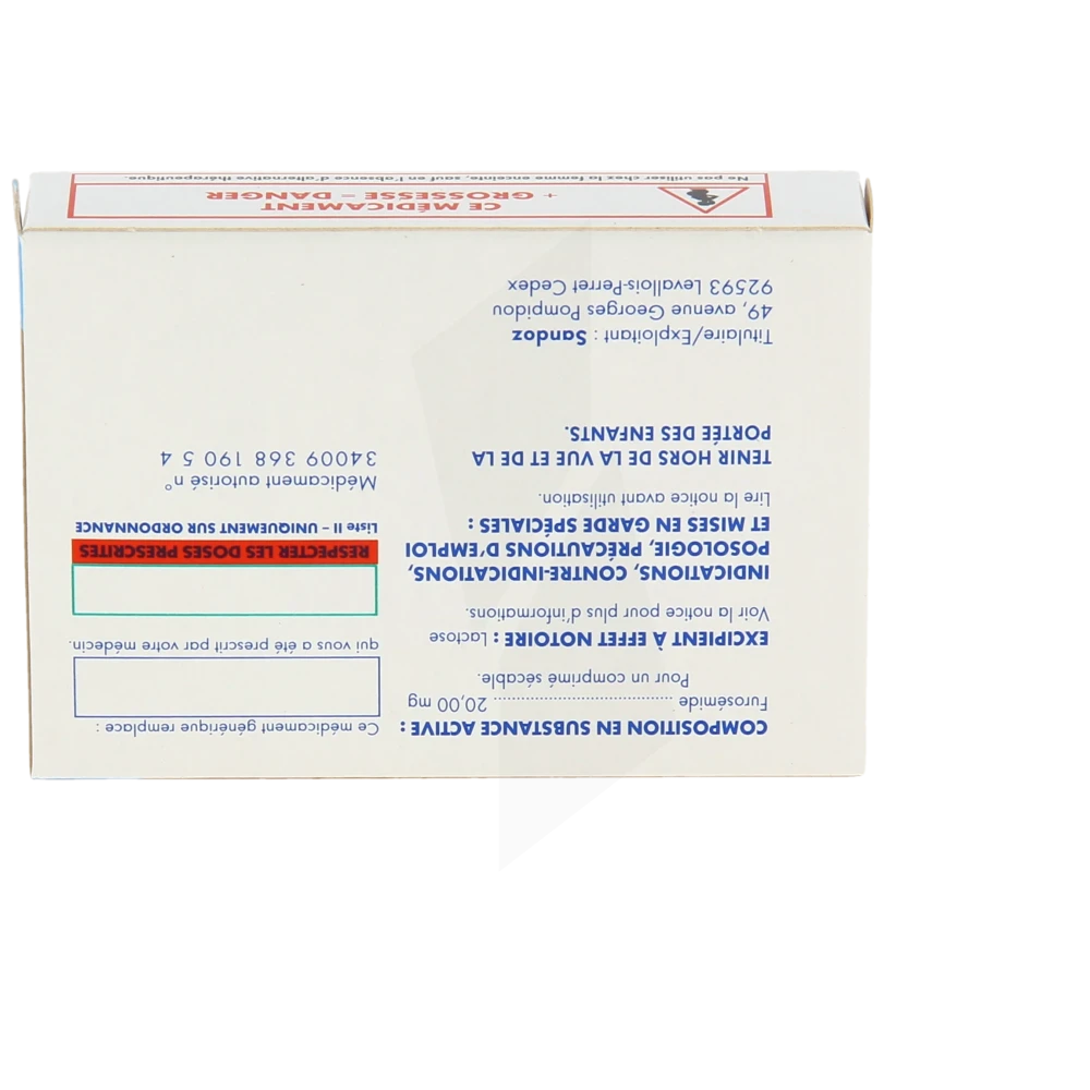 Furosemide sans ordonnance