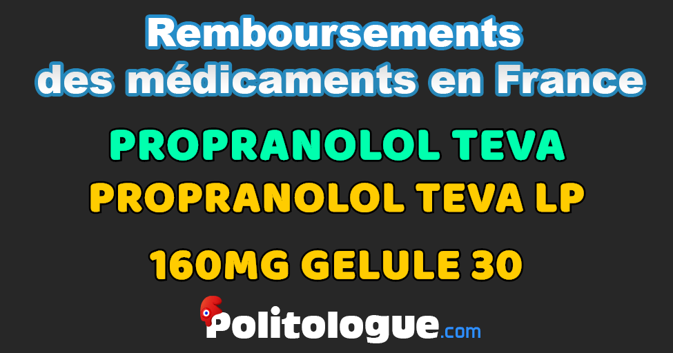 Propranolol Prix France