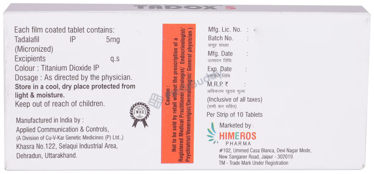 Tadapox 5mg