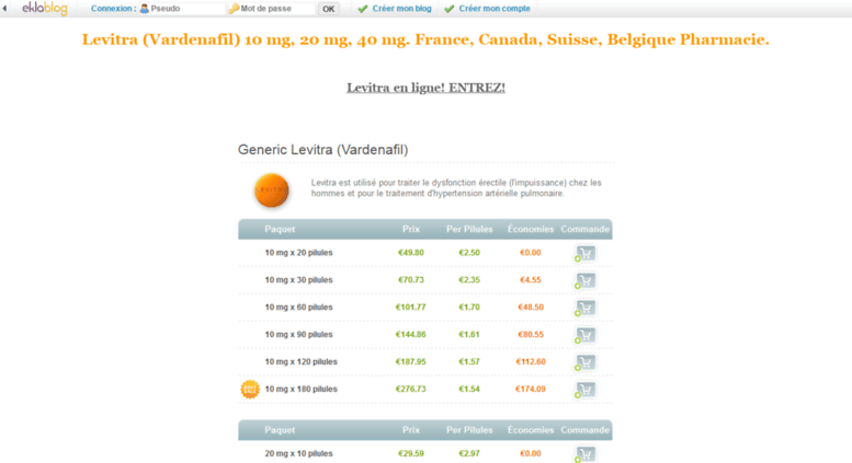 Levitra En Ligne France