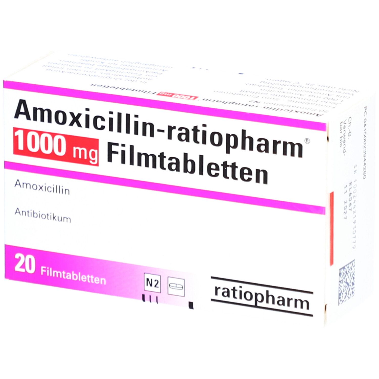 Amoxicillin 1000 mg verpackungsgrößen