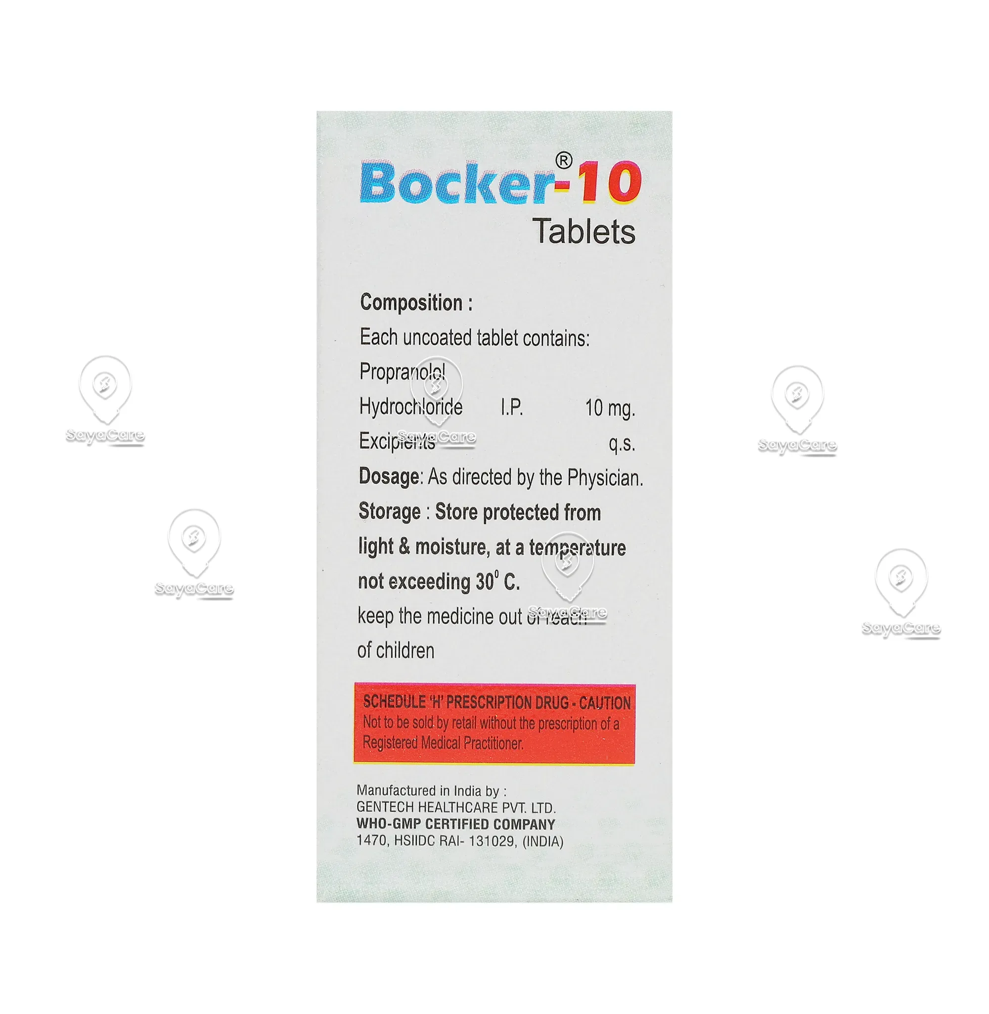 Propranolol 10 mg
