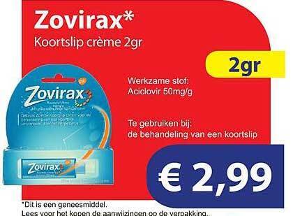 Zovirax prix