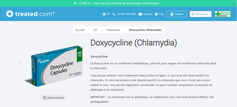 Doxycycline avec ou sans ordonnance