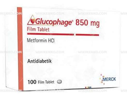 Glucophage de 850 mg