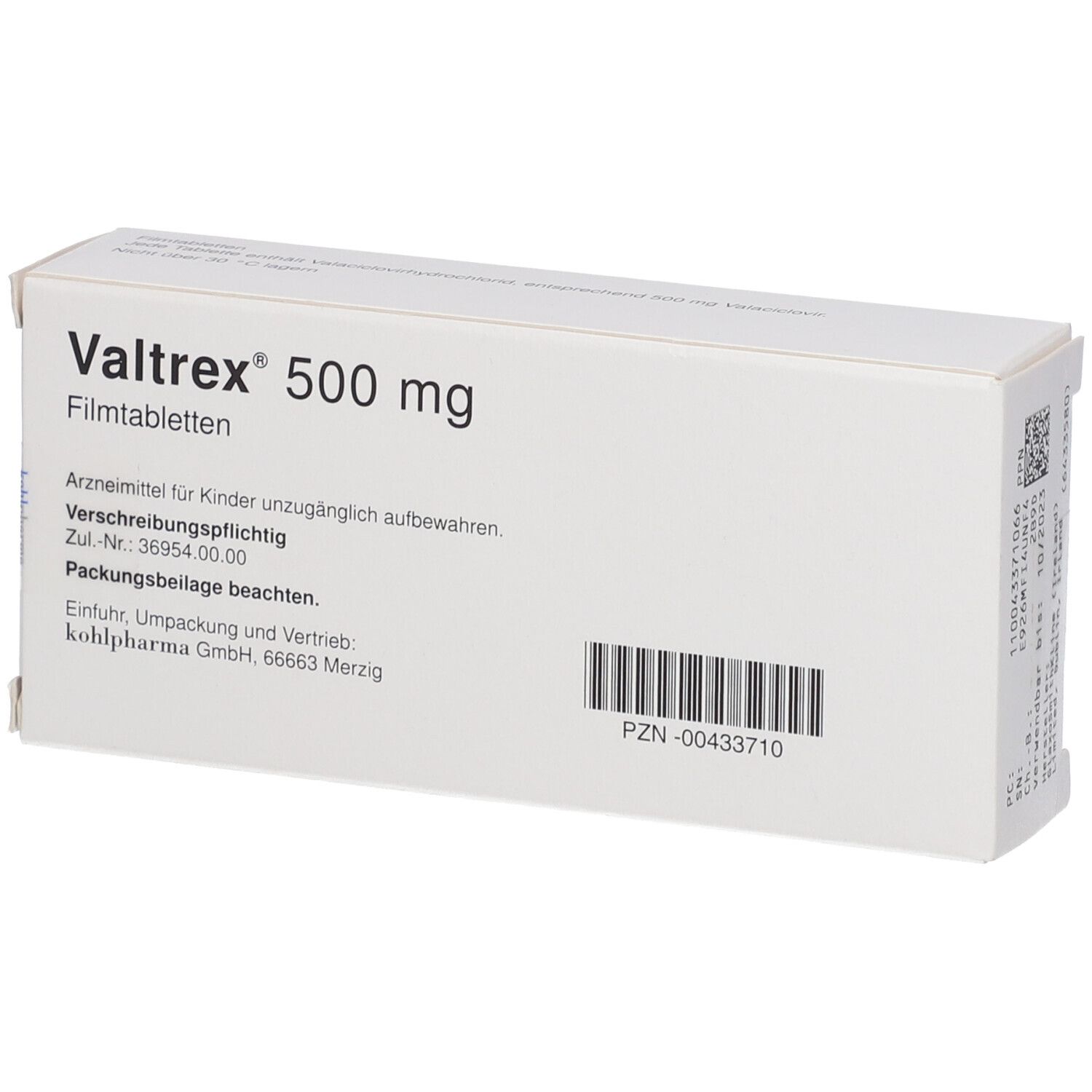 valtrex 500mg