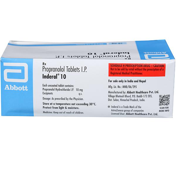Inderal 10mg fc tabs