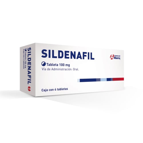 Sildenafil 100mg 4 tabletas