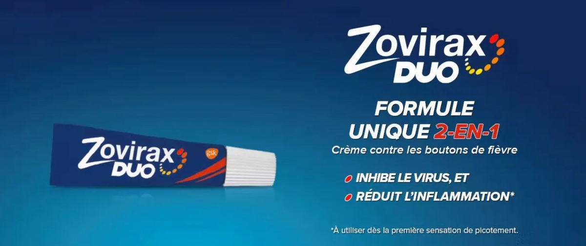 Zovirax crème prix