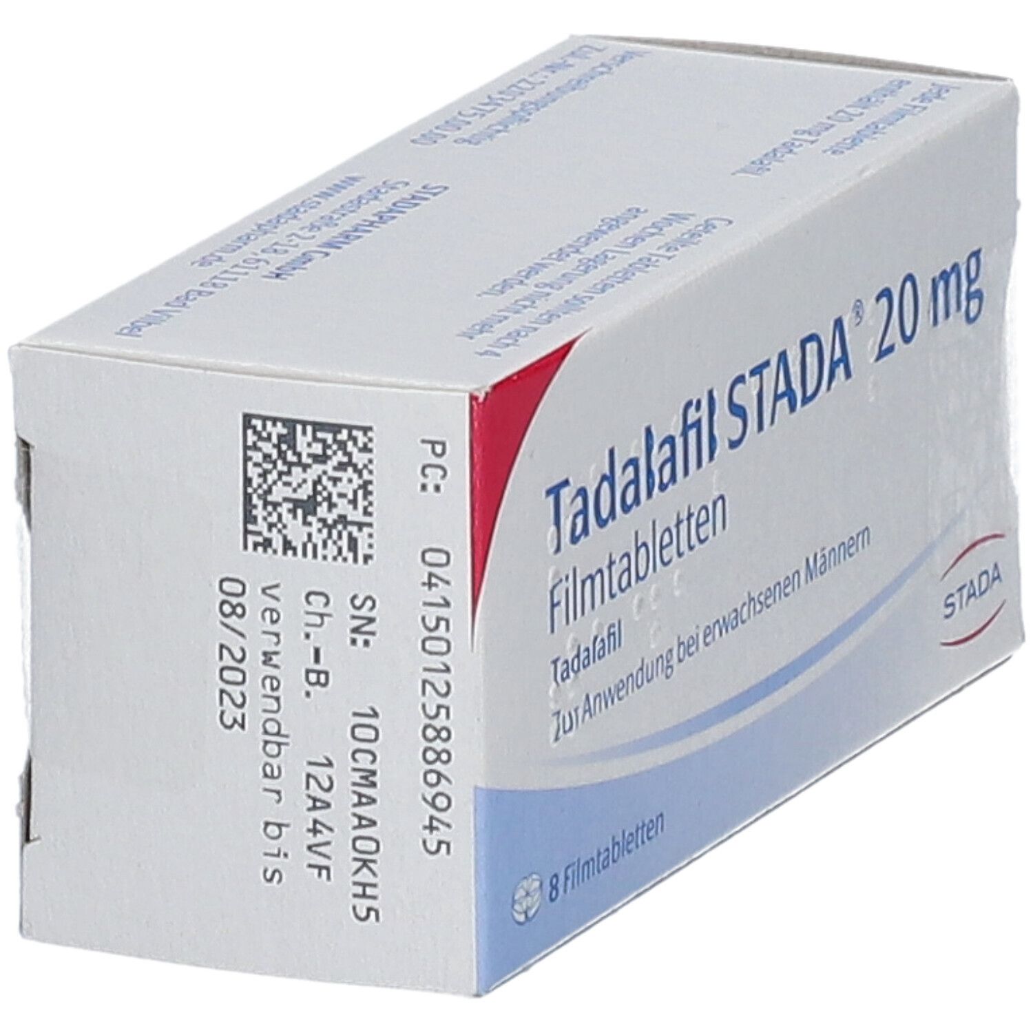 Tadalafil 20mg boîte de 8