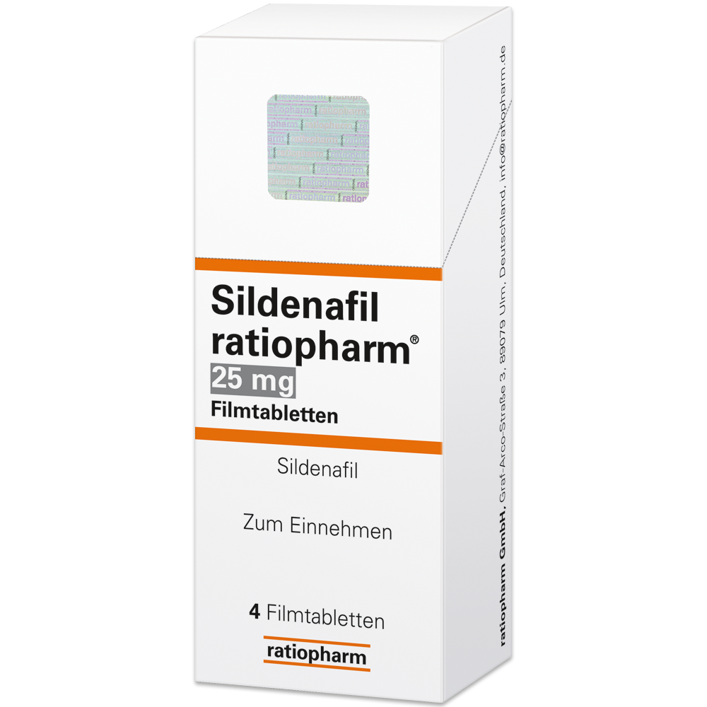 sildenafil 25 mg ratiopharm