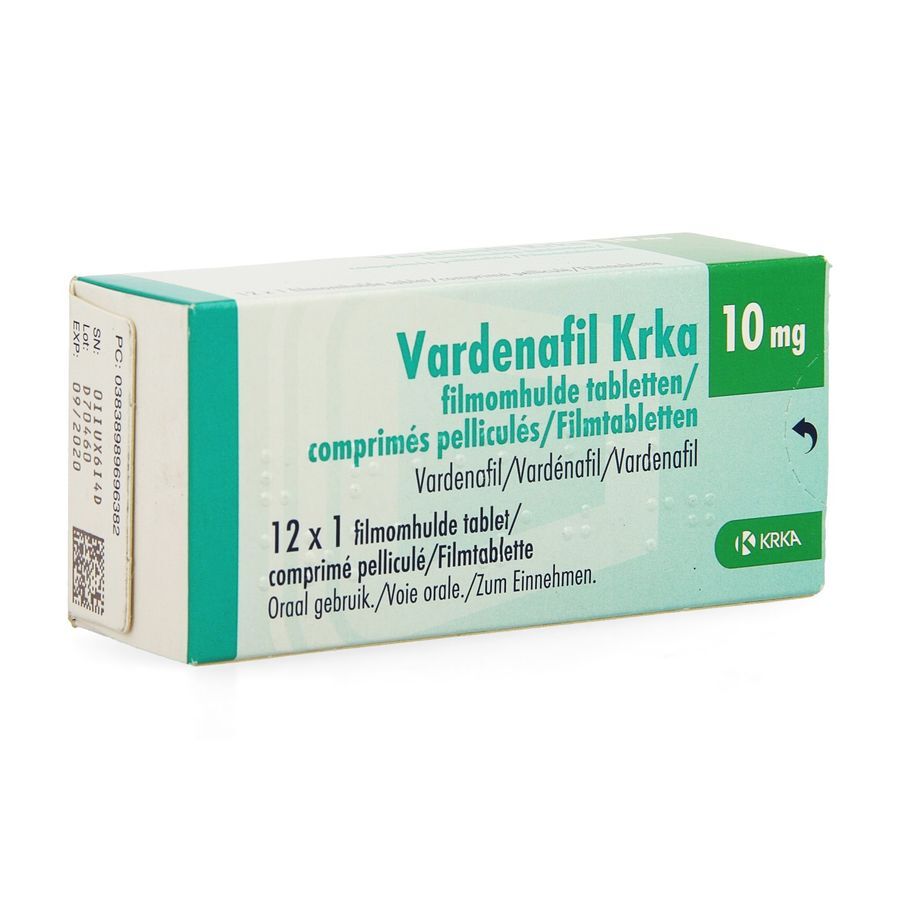 Vardenafil krka 10 mg
