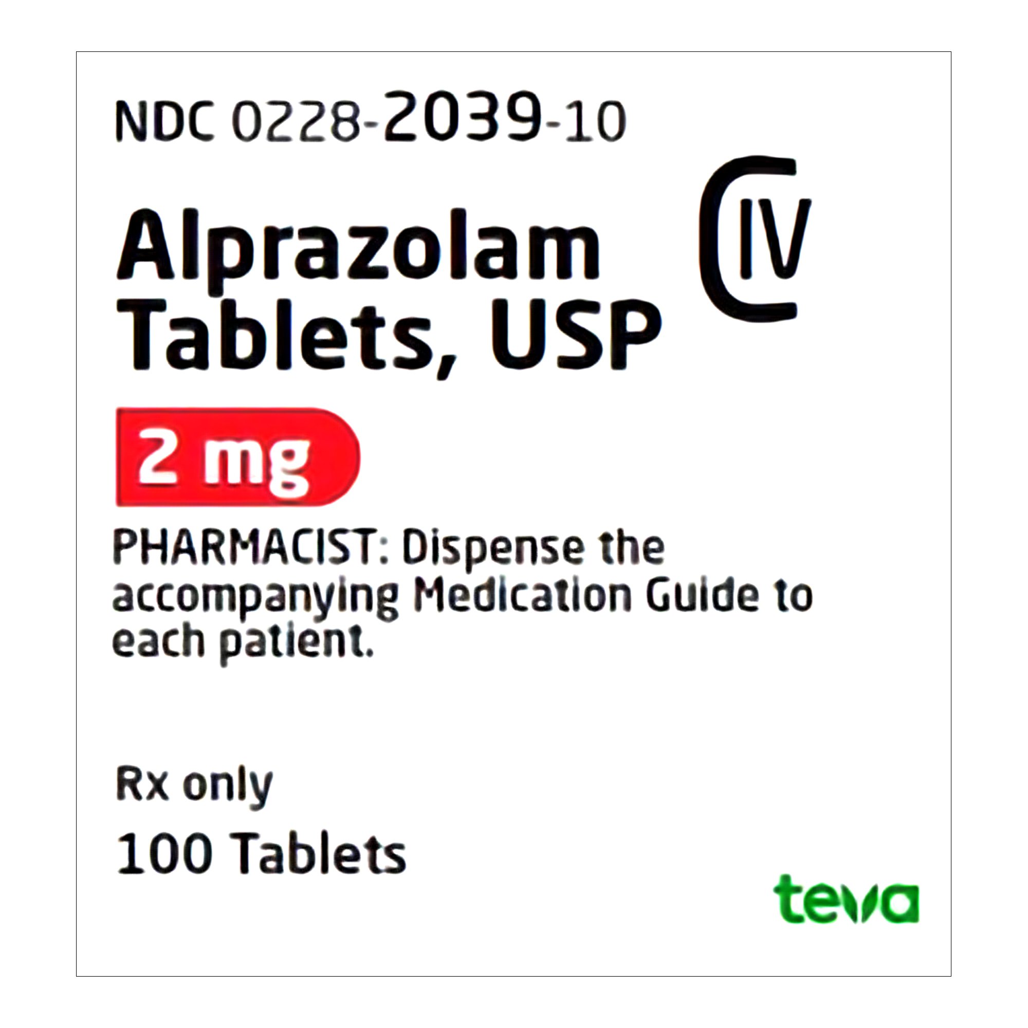 alprazolam 2mg prix