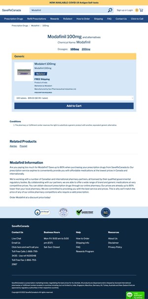 Modvigil 100mg Online