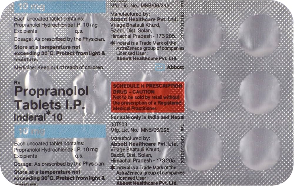Inderal 10 mg compendium