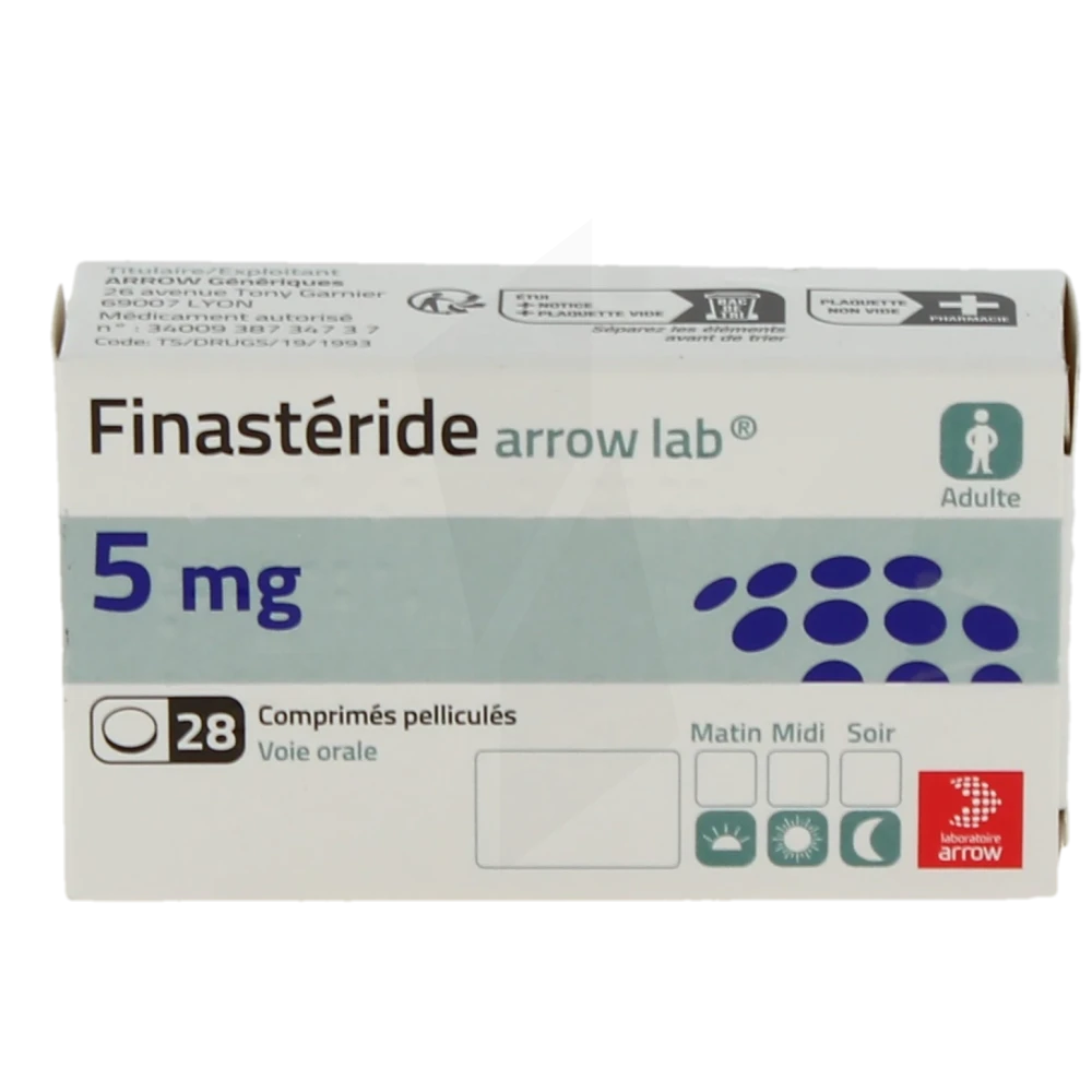 Finastéride 5 mg prix