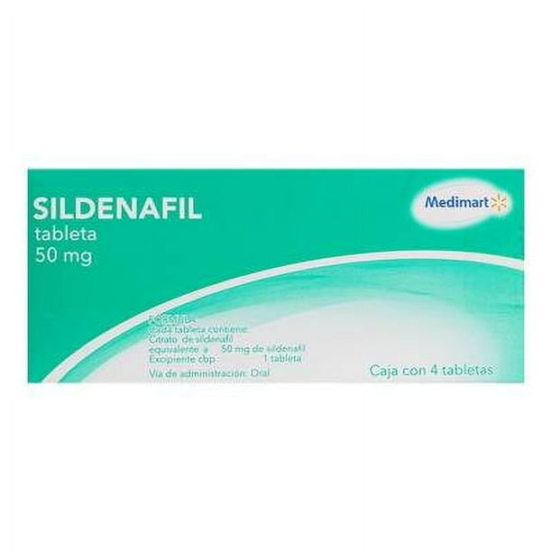 Sildenafil 50 mg 4 tabletas