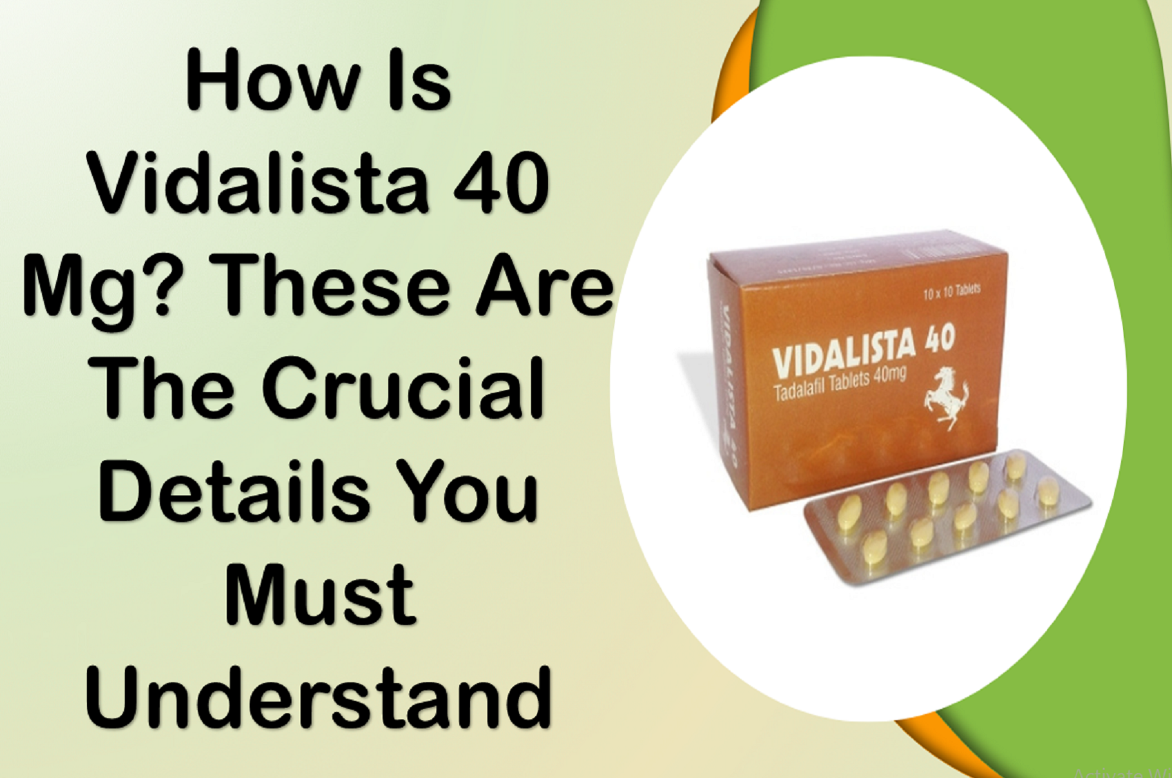 Tadalafil Vidalista 40 Mg