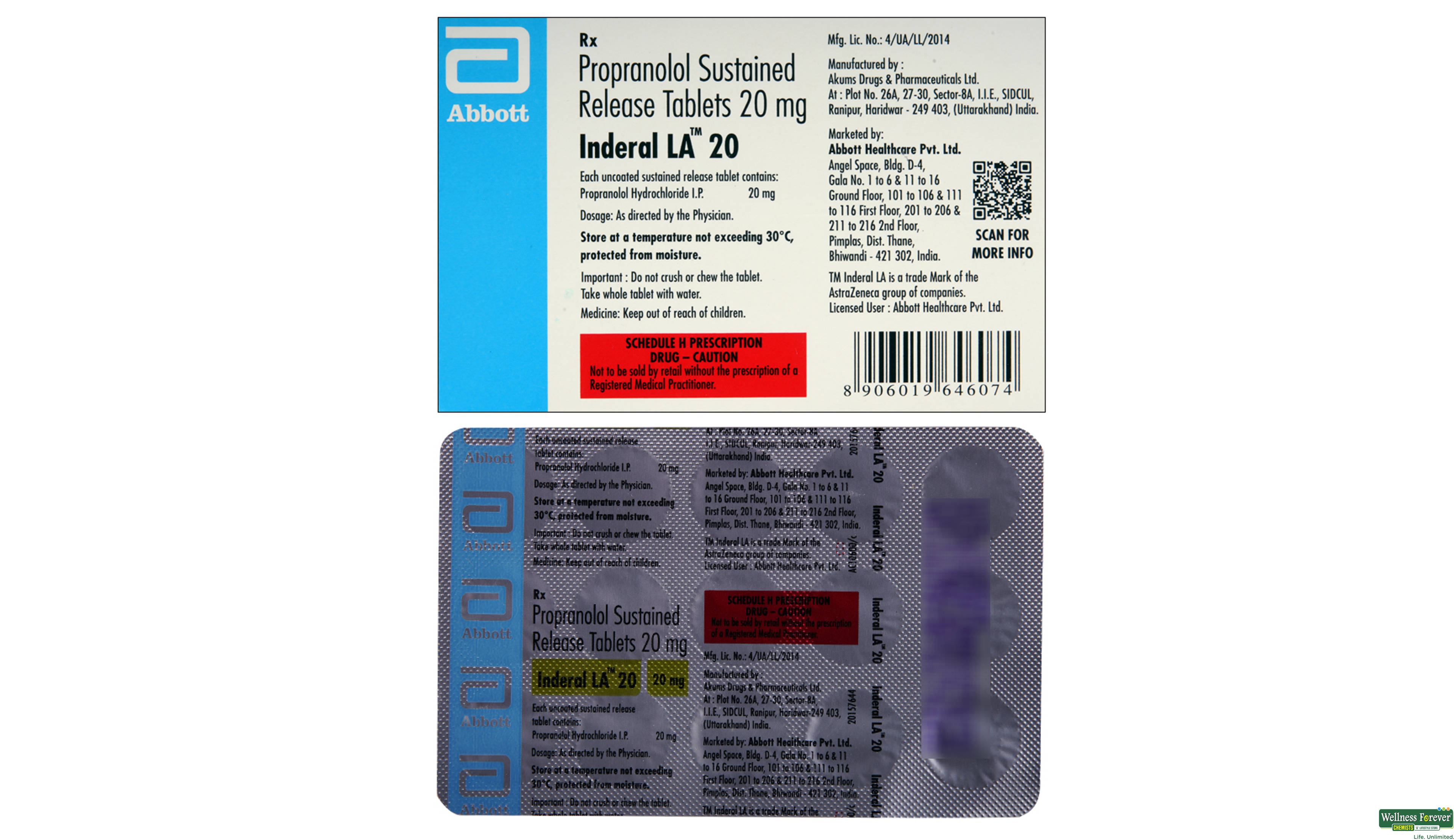 Inderal 20 mg la