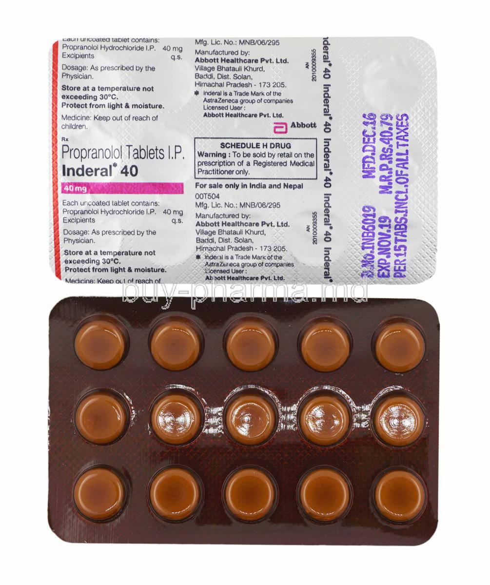 Inderal f 40/5 mg