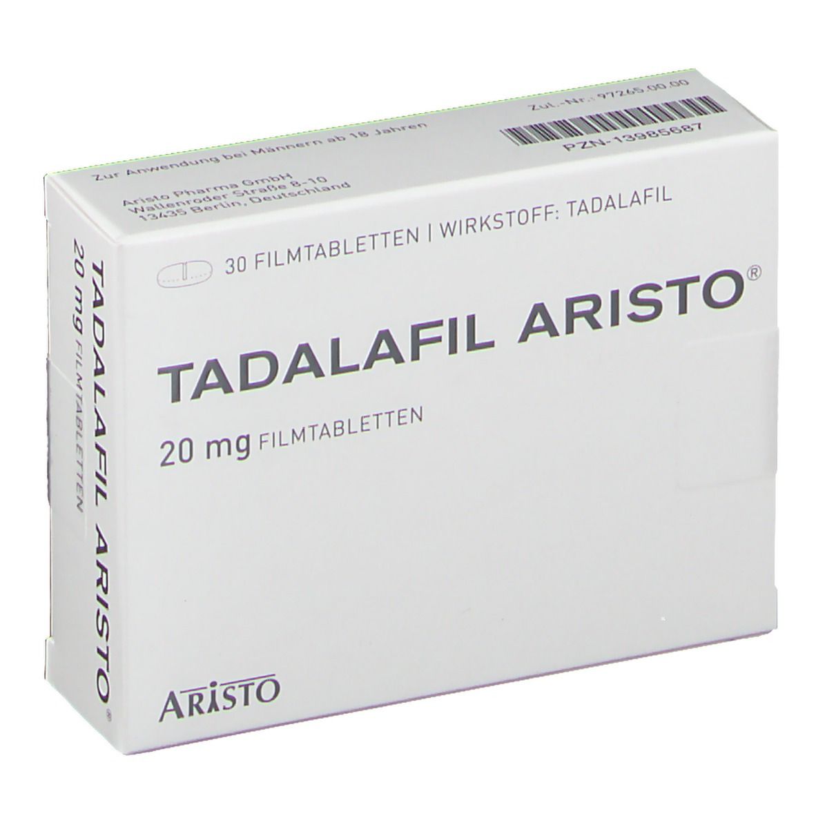 Tadalafil 20 mg compendium