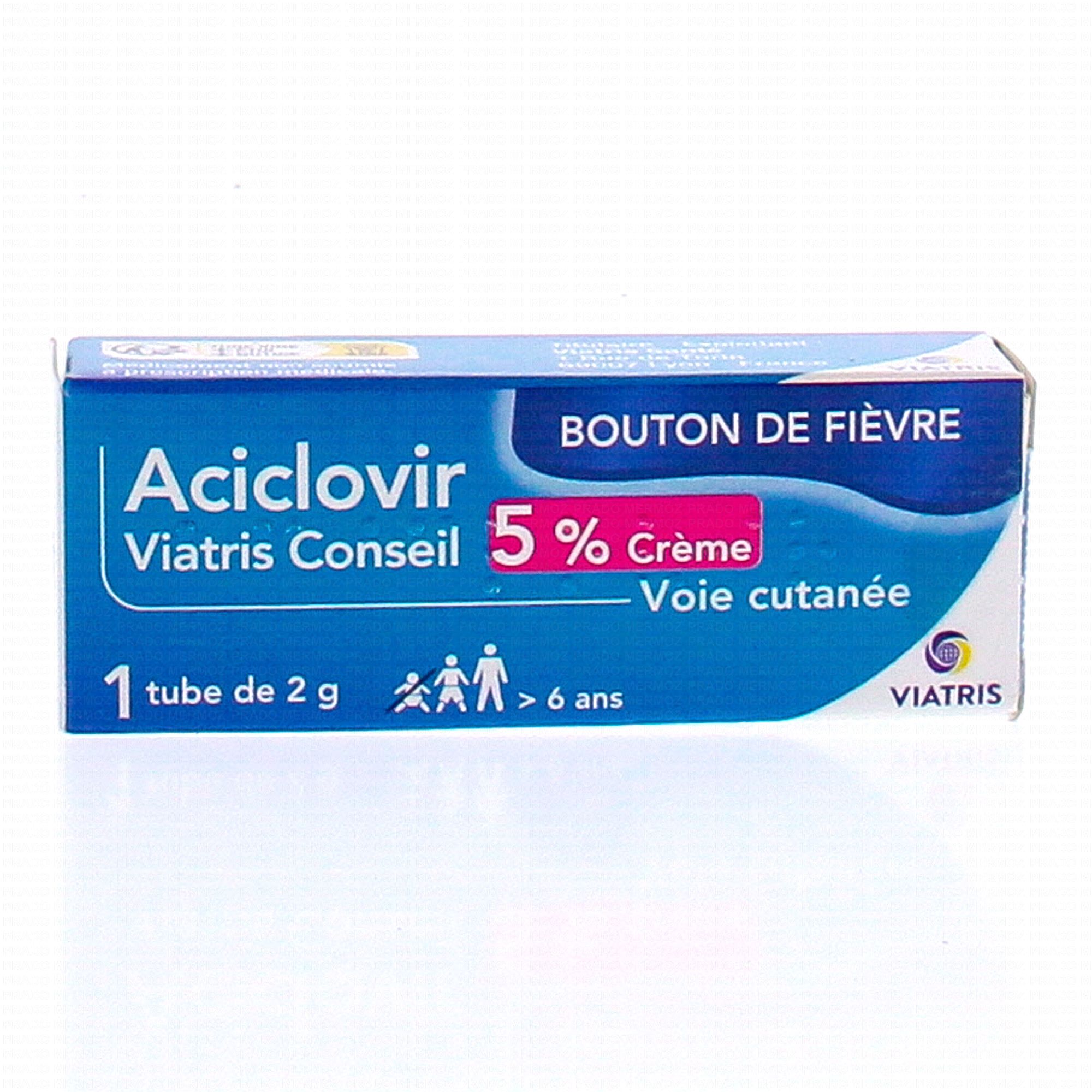 Zovirax 5 crème en tube de 10g prix