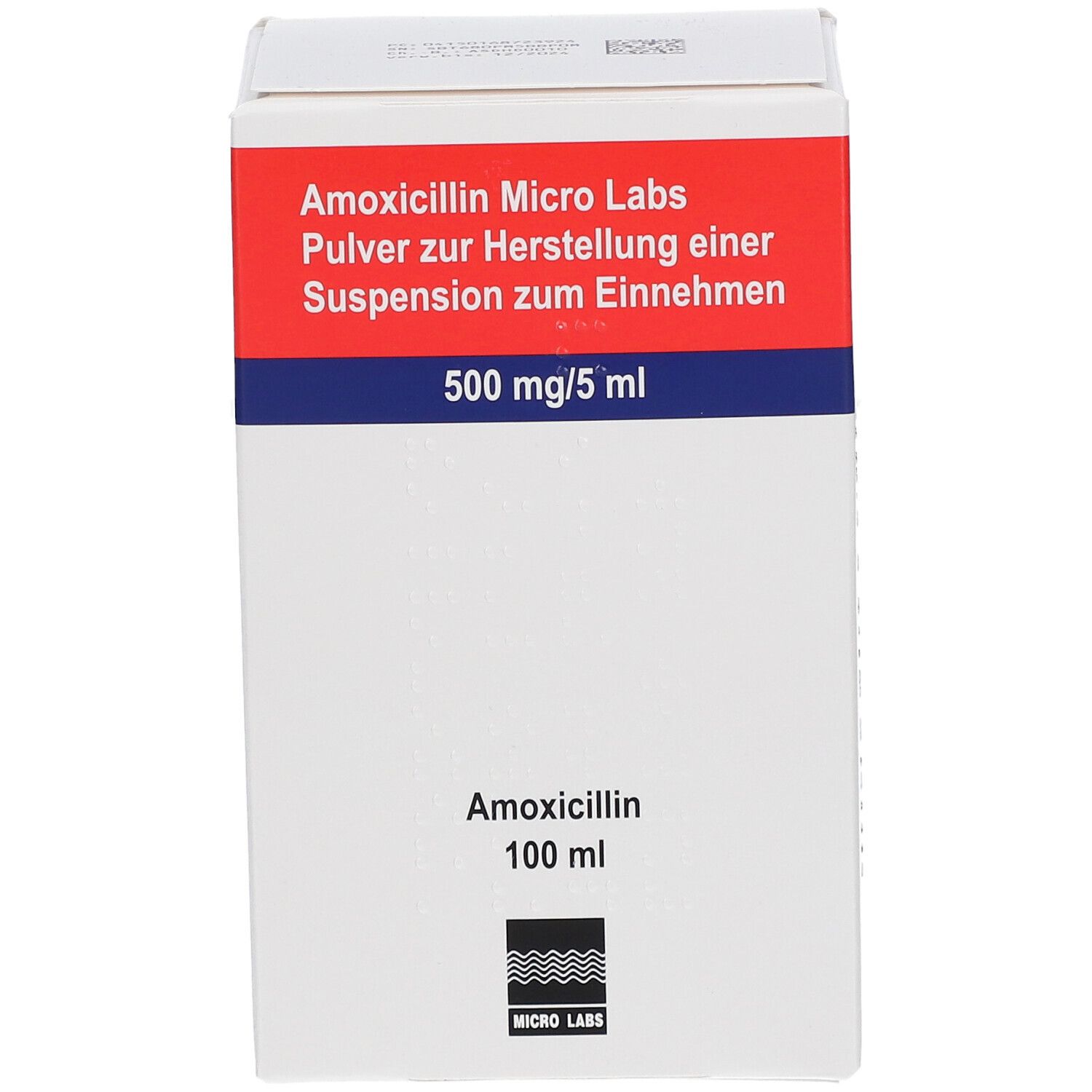 Amoxil de 500 mg susp 75 ml