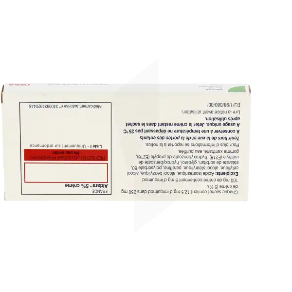 le prix du médicament aldara