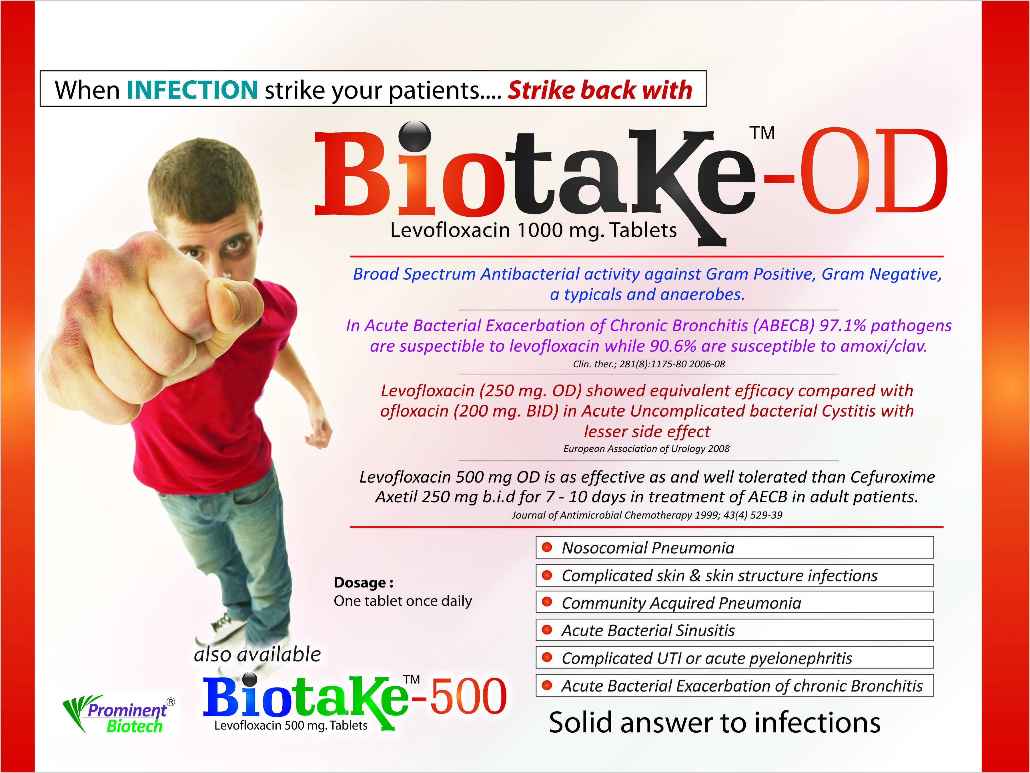 Ciprofloxacin 500 mg od
