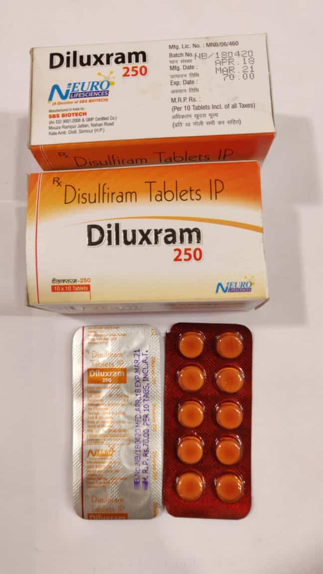 disulfiram de 250 mg