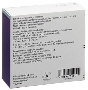 Tramadol prix