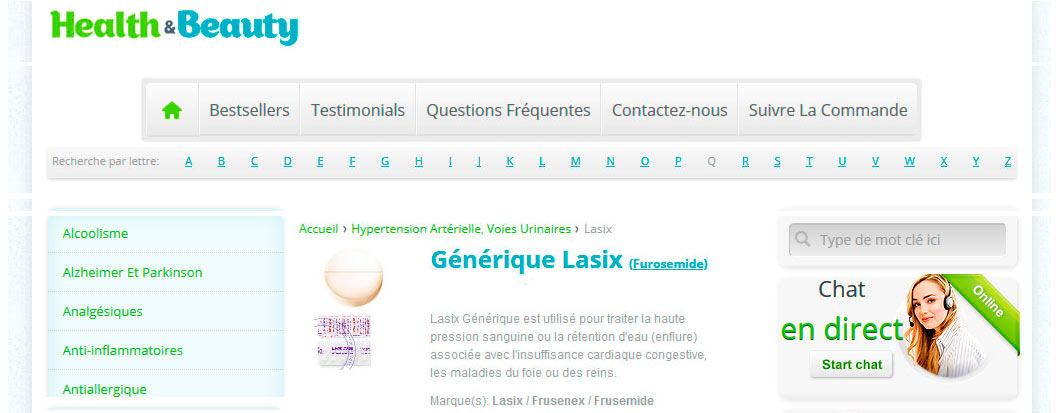 Acheter du furosemide générique