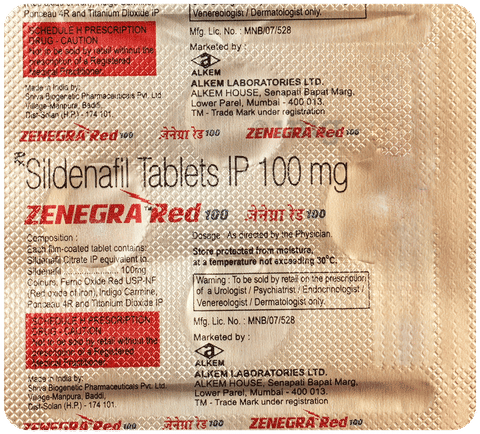 Sildenafil zenegra 100mg