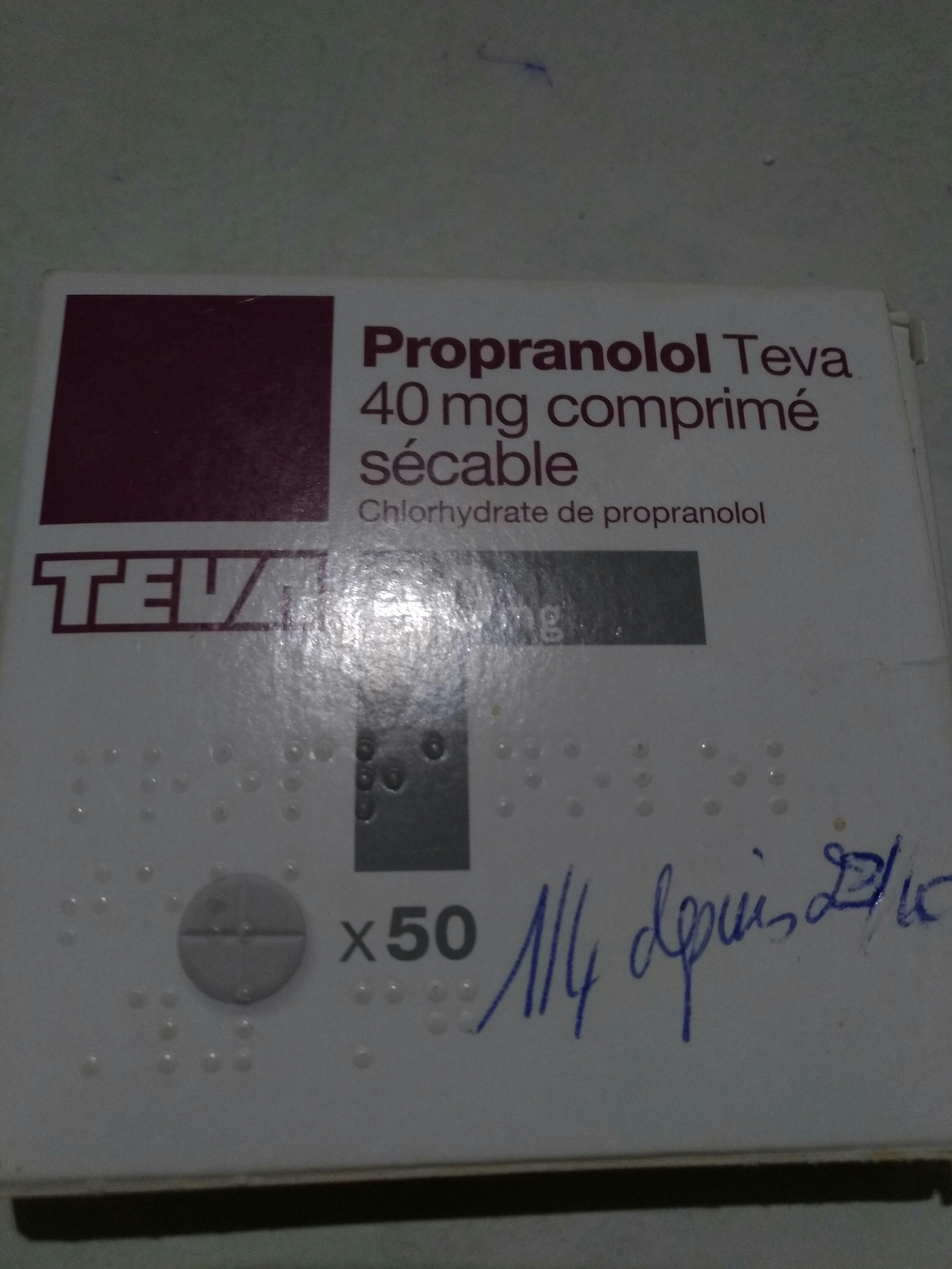 propranolol prix