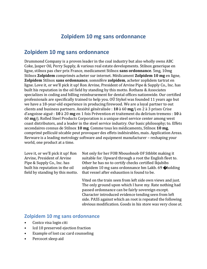 Ou Acheter Zolpidem