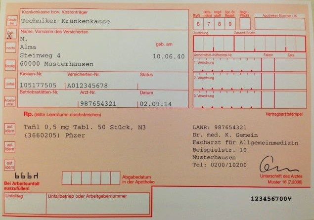 Ordre alprazolam