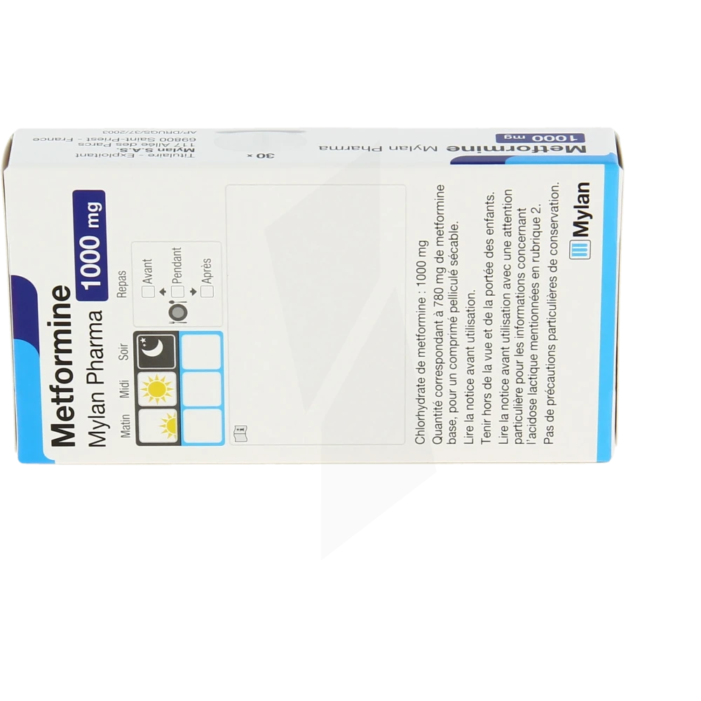 Metformine 1000 achat en ligne