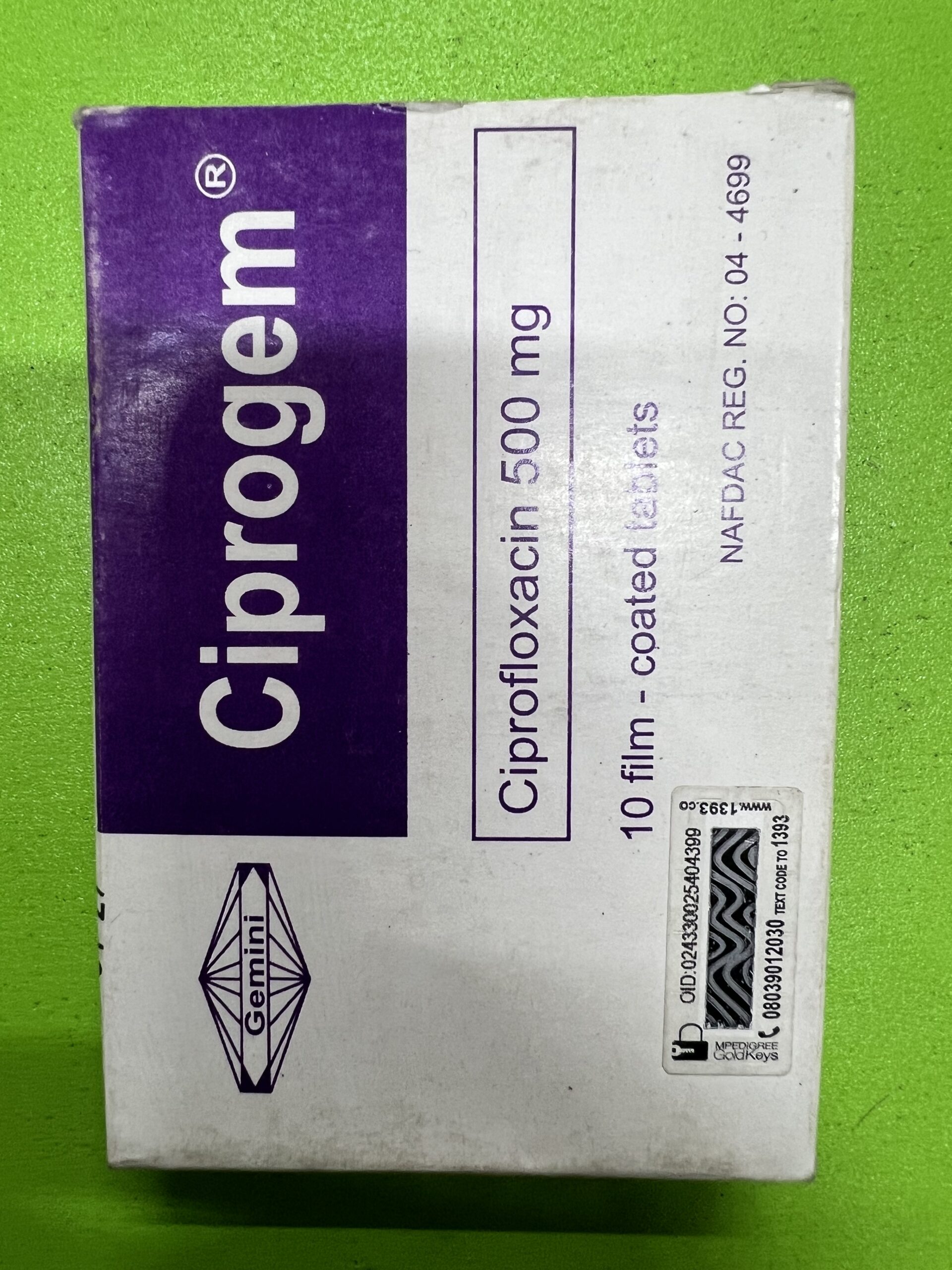 Pro Ciprofloxacin 500mg Co