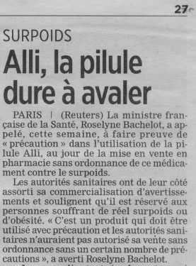 Pilule regime alli