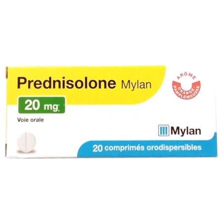 Prednisolone 20 mg pour 50 kg