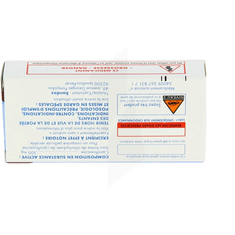 Commander du ciprofloxacin generique