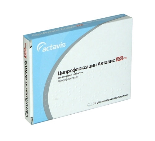 ciprofloxacin actavis 750 mg