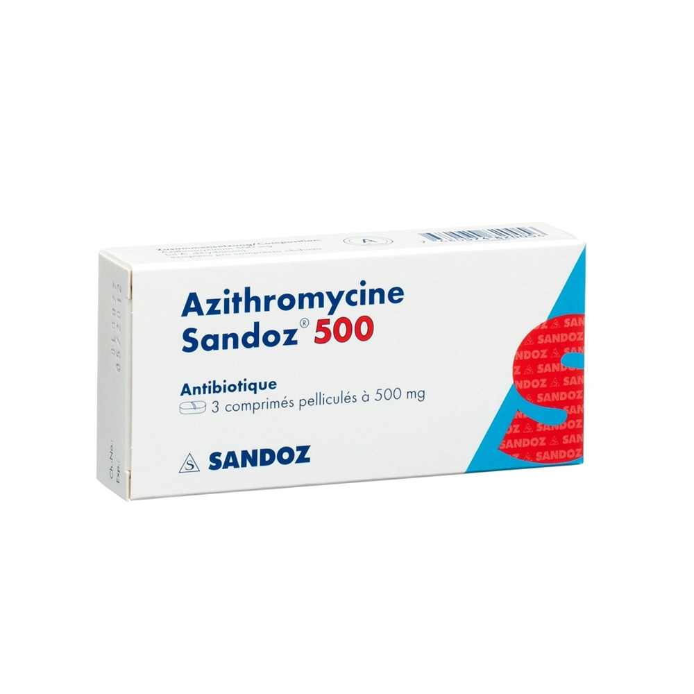 Azithromycin 500 mg qd