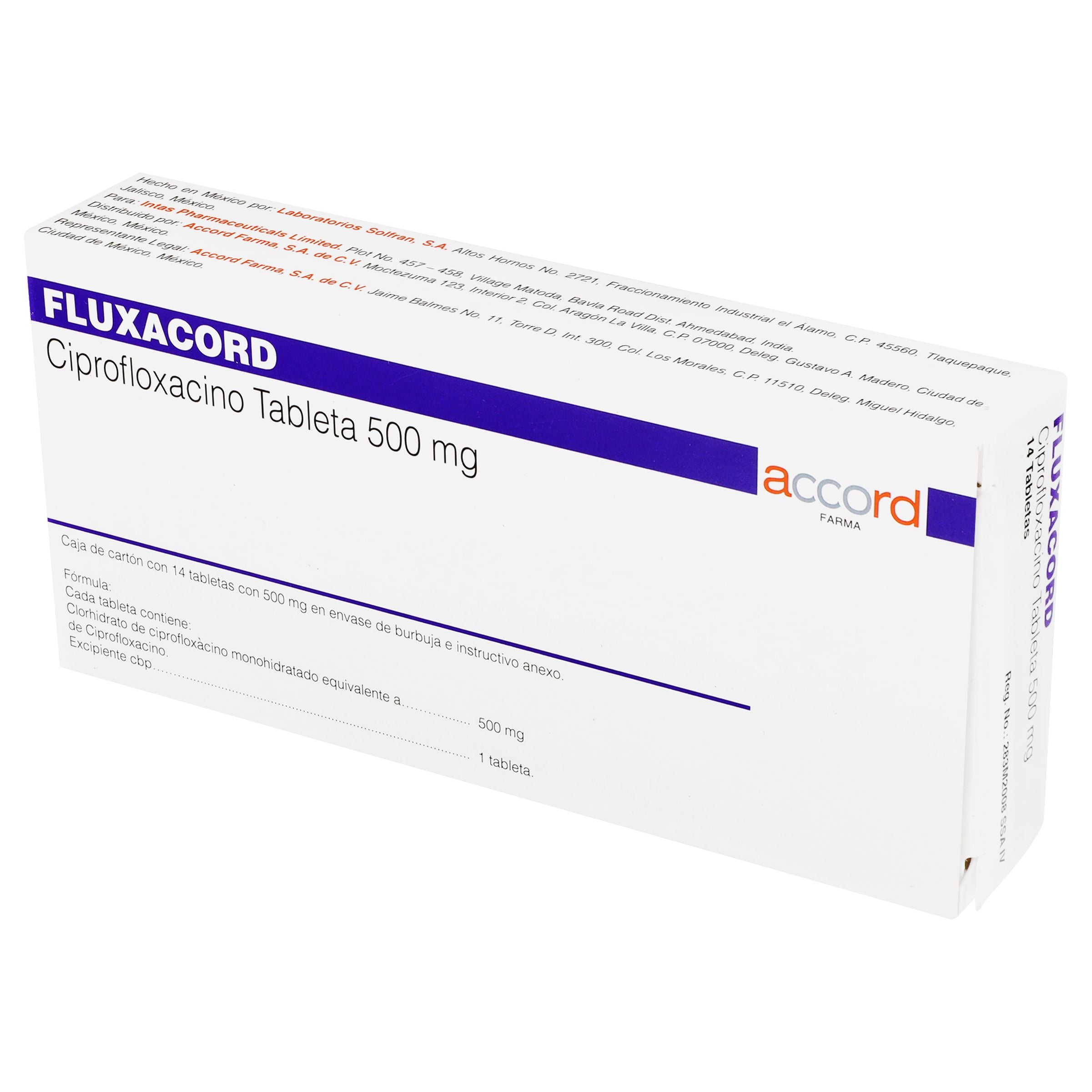 Ciprofloxacin 500mg accord
