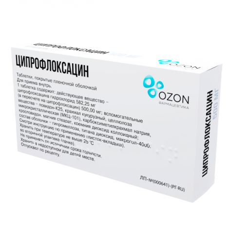 ciprofloxacin 500 mg sandoz