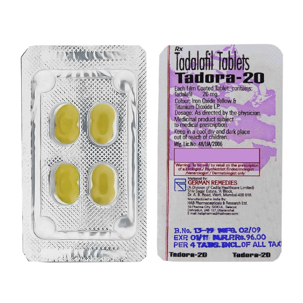 Tadora tadalafil 20mg